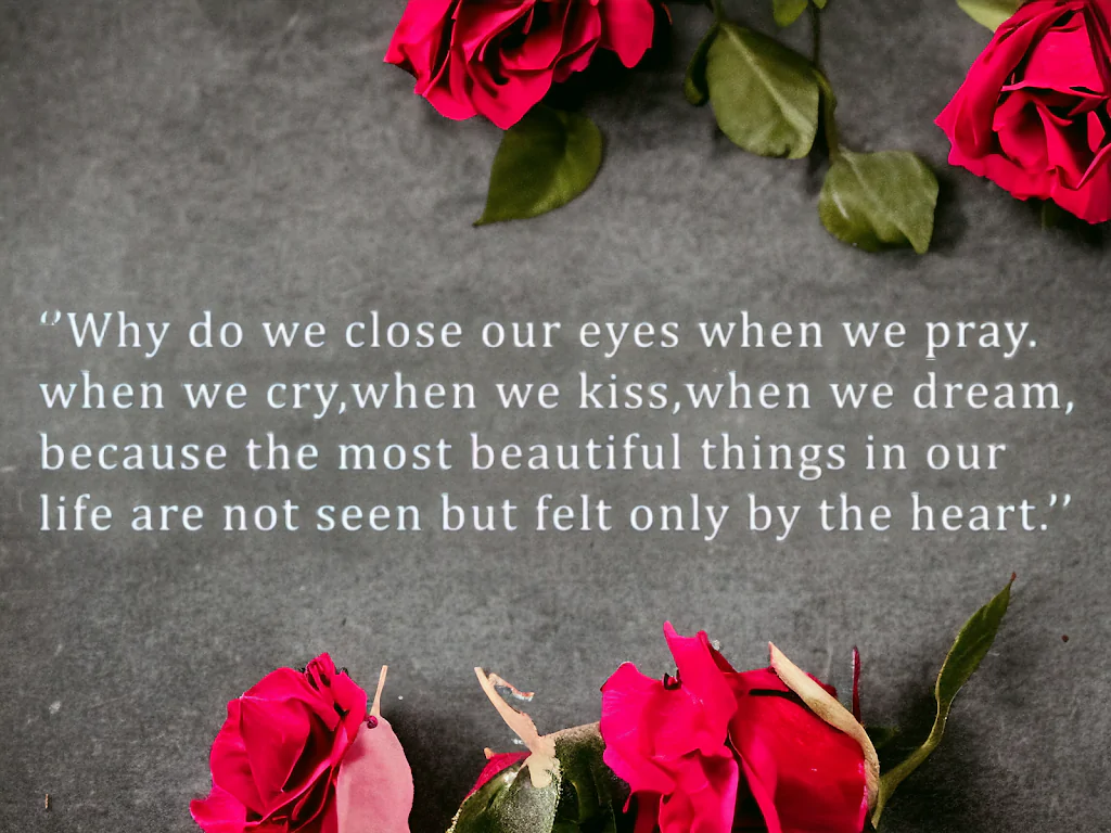 Felt by the heart…